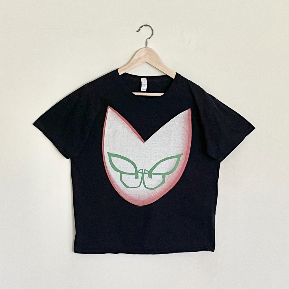 Gorillaz 2010 Plastic Beach Tour Noodle Mask Black Concert T Shirt Adult Large